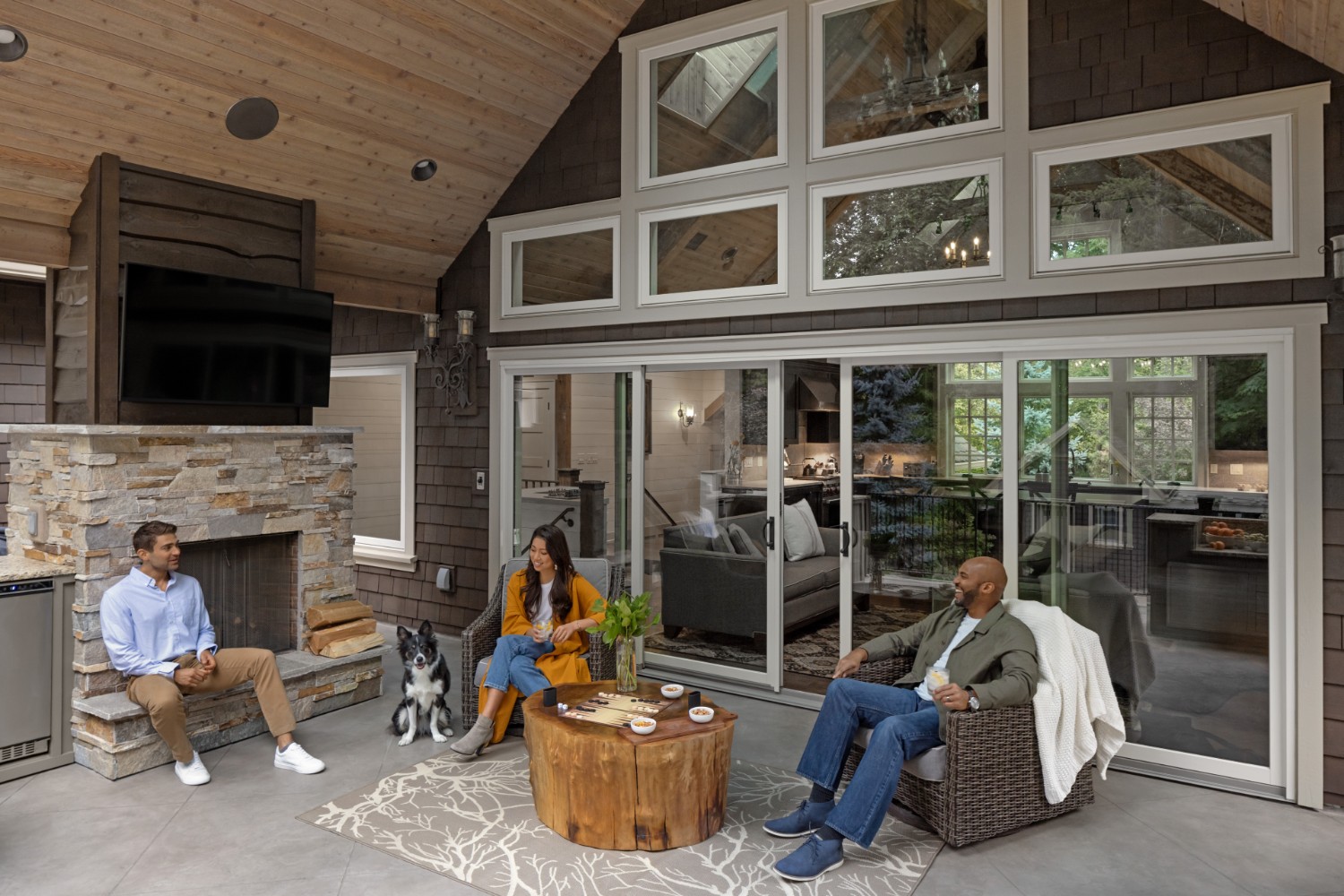 Lifestyle image featuring Renewal by Andersen Patio Doors