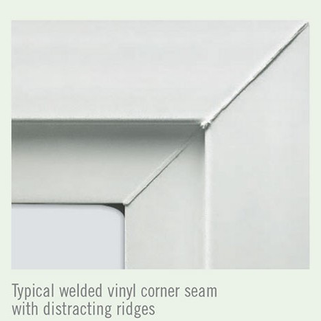 an average vinyl window corner weld