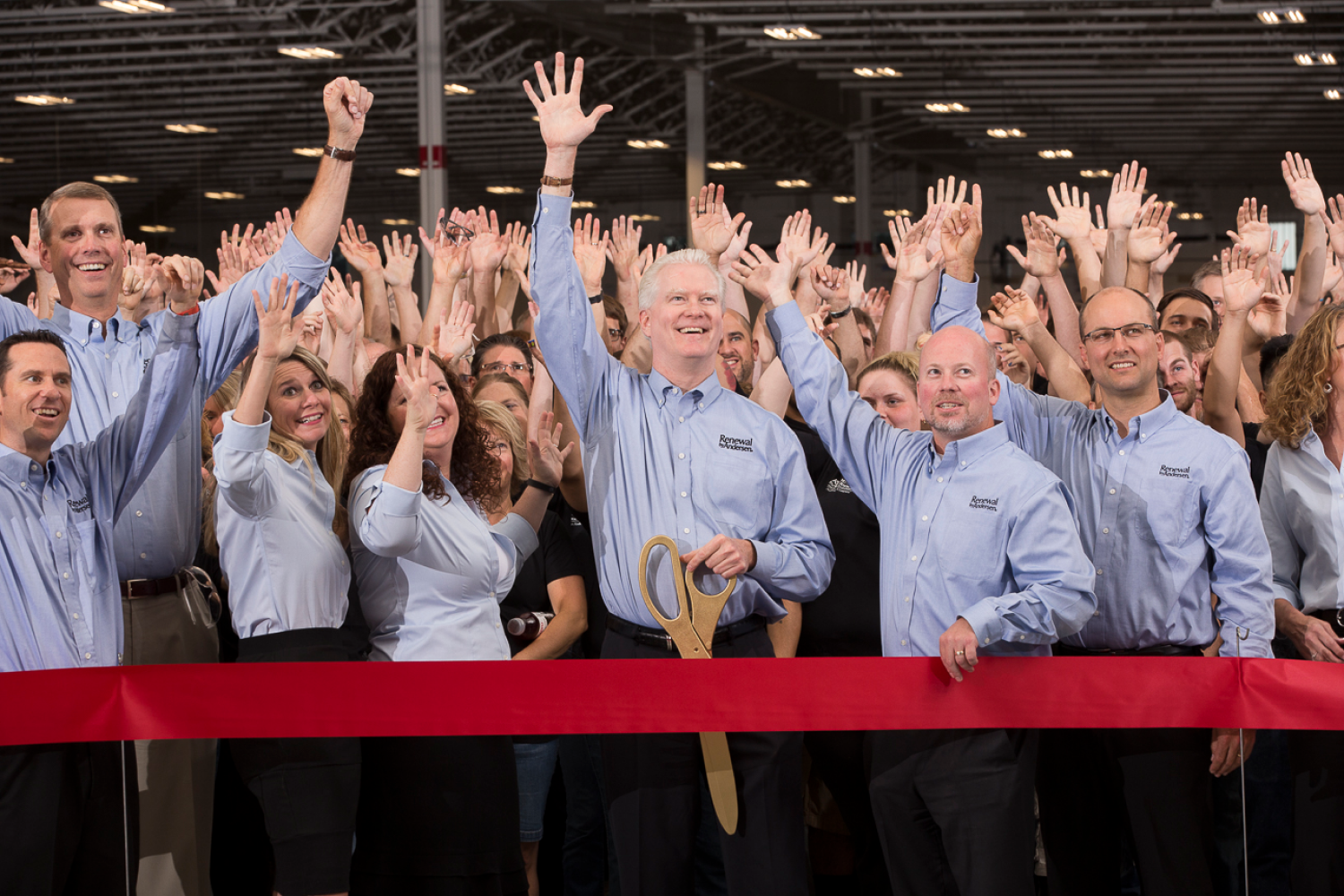 Paul and Group at the cutting the ribbon event for Cottage Grove expansion 2016