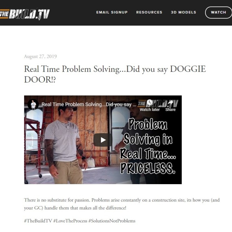 Follow along with Anthony on BuildTV!