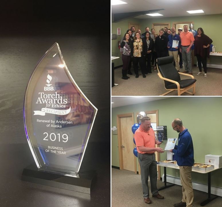 Renewal by Andersen of Alaska Wins BBB Torch Award for Ethics