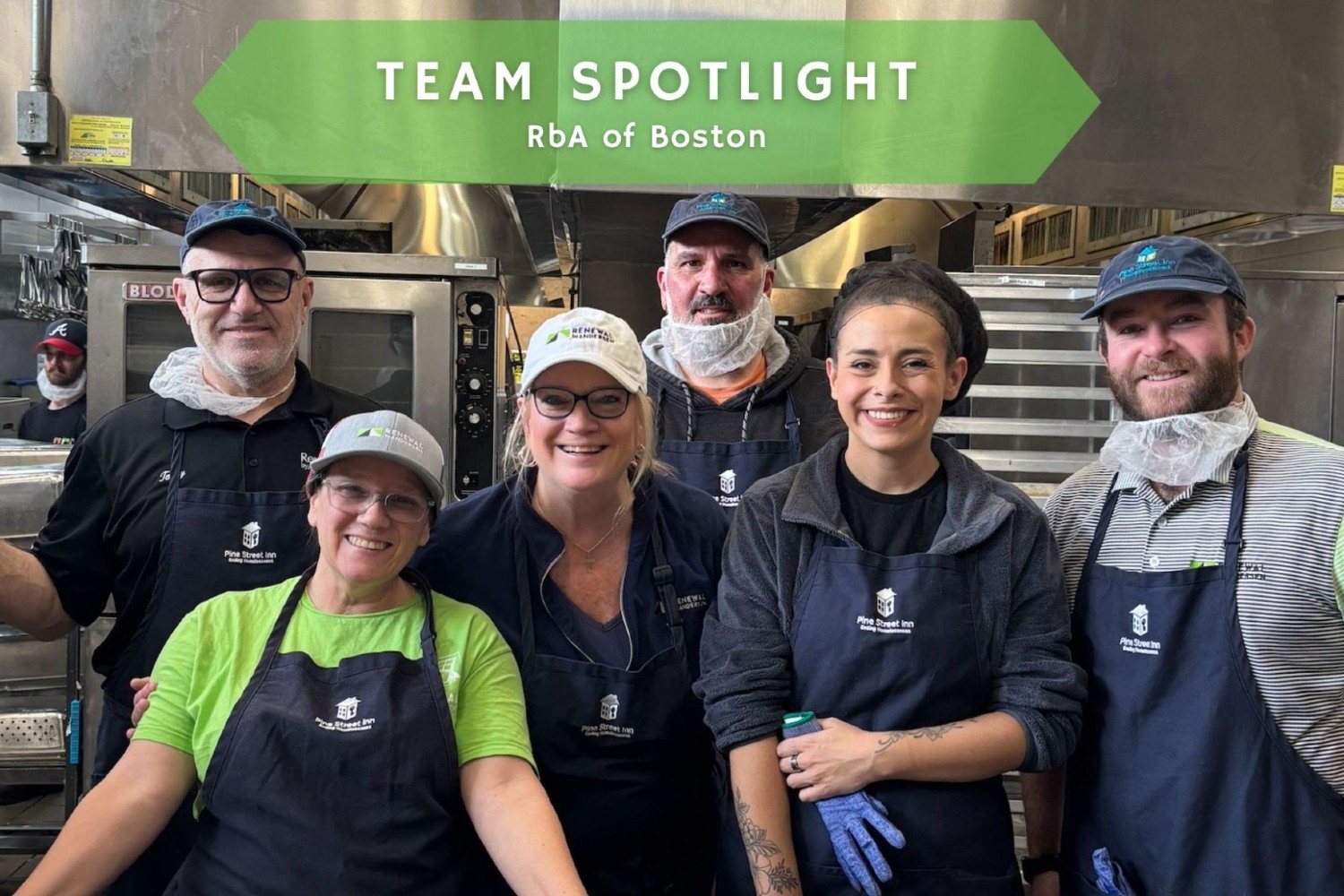 The Boston team helps feed the hungry