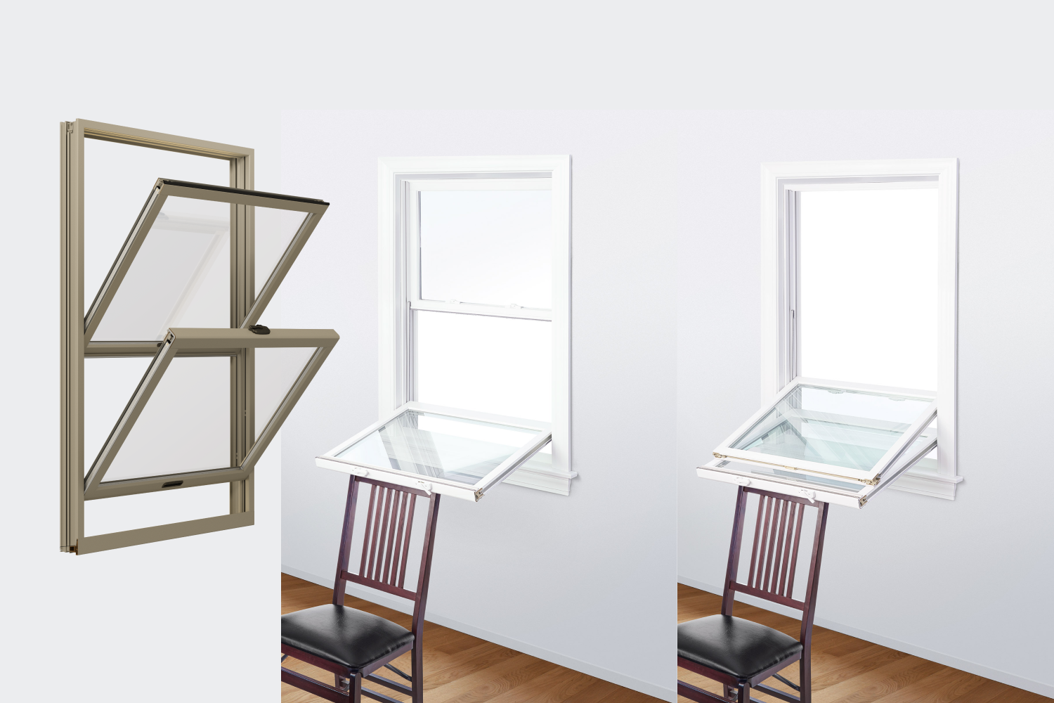 How to clean double hung windows